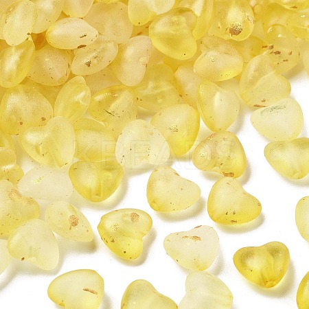 Frosted Transparent Acrylic Beads LS-OACR-F013-09-1