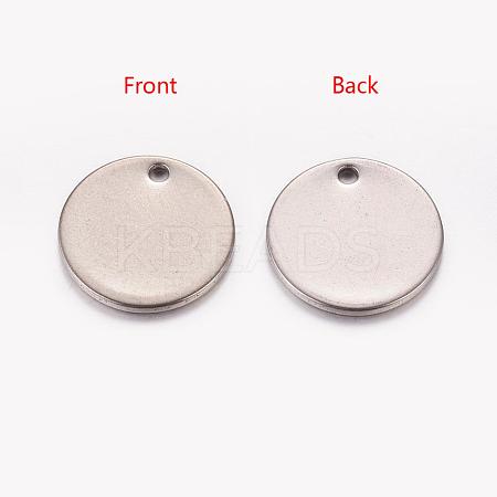 Tarnish Resistant 304 Stainless Steel Stamping Blank Tag Charms STAS-G024-1-1