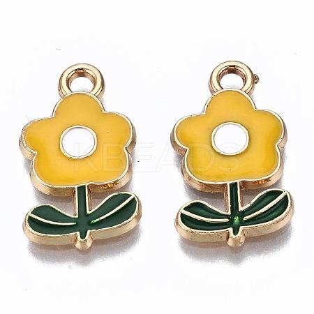 Eco-Friendly Zinc Alloy  Pendants ENAM-R051-12-02G-NR-1