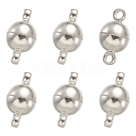 Brass Magnetic Clasps with Loops KK-TA0007-35-NF-1