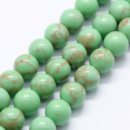 Synthetic Imperial Jasper Beads Strands G-I199-35-8mm-F-1