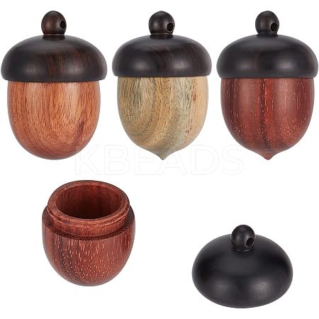 3Pcs 3 Colors Wood Pendants WOOD-NB0002-06-1
