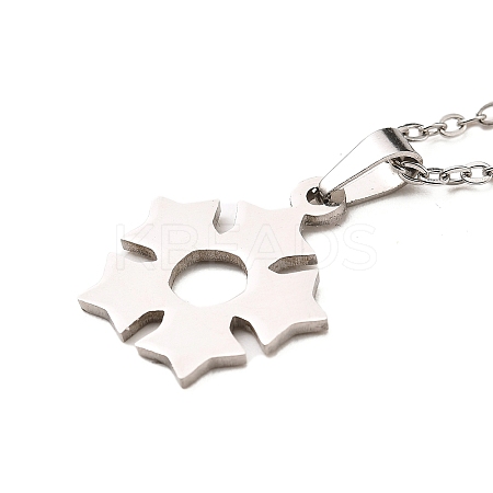 Non-Tarnish Stainless Steel Pendants Necklaces LS-NJEW-K267-01B-P-1