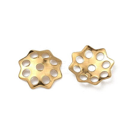 304 Stainless Steel Bead Caps STAS-P448-09N-G-1
