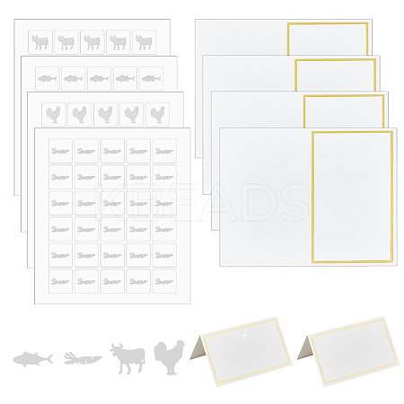 Paper Table Place Cards AJEW-OC0005-74-1