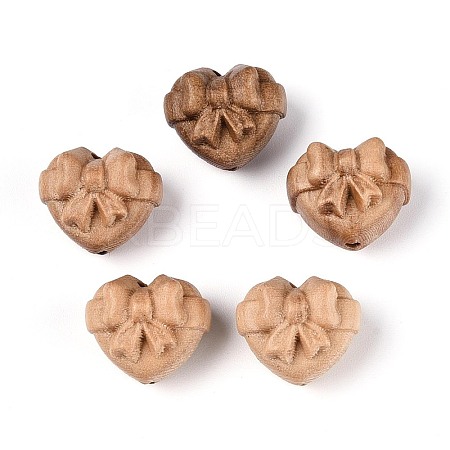 Natural Apple Wood Beads WOOD-N021-06-1