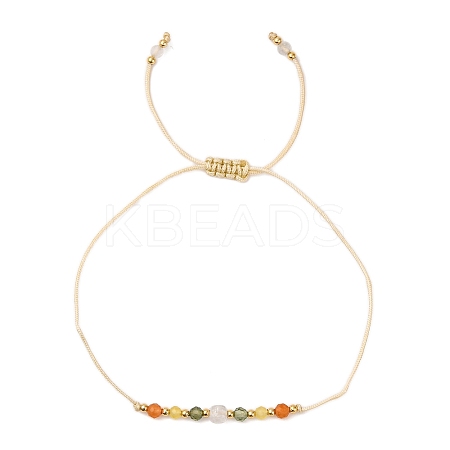 Natural stone constellation bracelet with 12 zodiac signs X-NR2952-7-1