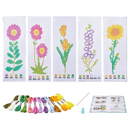 DIY Bookmark Cross-Stitch Kit DIY-WH0578-53A-1