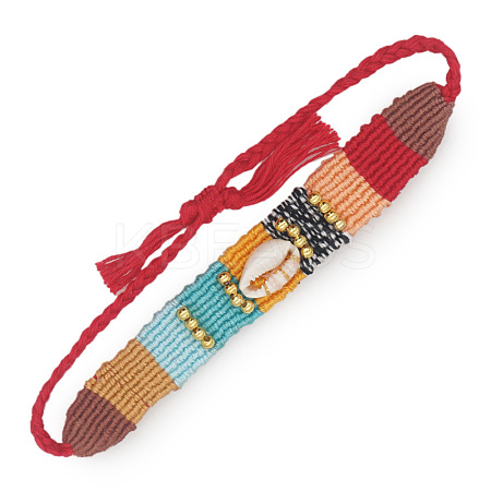 Unique Hand-Woven Cowrie Shell Adjustable Cord Bracelets for Women AO5455-2-1