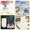 150Pcs Round Transparent Plastic Card Holder KY-CP0001-19-5
