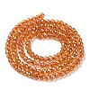 Electroplate Transparent Glass Beads Strands LS-GLAA-H021-01B-FR02-4