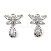 Brass Micro Pave Cubic Zirconia Pendants KK-C107-18A-P-1
