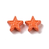 Spray Painted Alloy Beads PALLOY-K001-02I-1