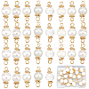 30Pcs Natural Cultured Freshwater Pearl Connector Charms PALLOY-SC00002-1