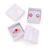 Square Paper Jewelry Ring Gift Boxes with Bowknot CON-TAC0010-80E-3
