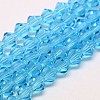 Imitate Austrian Crystal Bicone Glass Beads Strands GLAA-F029-6x6mm-19-1