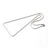 Tarnish Resistant 304 Stainless Steel Rope Chain Necklaces LS-STAS-M174-008P-B-2