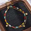 304 Stainless Steel Cable Chain Multi-strand Bracelets LS-BJEW-Z088-02G-1