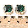 Brass Micro Pave Cubic Zirconia Beads KK-A253-20G-03-3