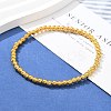 Brass Beaded Stretch Bracelets for Men Women BJEW-G736-04G-1