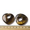 Natural Tiger Eye Hollow Pendants G-C167-06G-3