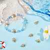 8Pcs Brass Micro Pave Grade AAA Cubic Zirconia Beads ZIRC-BBC0003-22-3