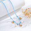 Summer Beach Braided Rope Bib Necklaces SZ6362-6-1