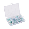 497Pcs 5 Style Rainbow ABS Plastic Imitation Pearl Beads OACR-YW0001-09B-4