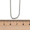 2MM Brass Rope Chain Necklaces for Women Men NJEW-G174-01P-5