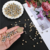 400Pcs 2 Colors CCB Plastic Beads CCB-PA0001-15-3