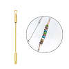 201 Stainless Steel Beadable Double Head Cuticle Pusher Nail Tools LS-STAS-R161-01G-2