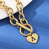 Golden 304 Stainless Steel Charm Bracelets LS-NJEW-K284-01G-A-2