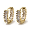 Brass Micro Pave Cubic Zirconia Hoop Earrings EJEW-M082-11G-3