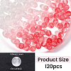 120Pcs Resin UV Reactive Beads RESI-PA0001-34A-2
