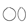 304 Stainless Steel Big Hoop Earrings X-EJEW-F105-06B-1