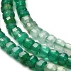 Natural Dyed & Heated Green Onyx Agate Beads Strands G-Q002-C02-01-4