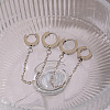 304 Stainless Steel Double Hoop Earrings LS-MR5032-3