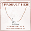 1Pc Glass Rondelle Beaded Necklaces NJEW-LP0007-23X-2