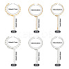 12Pcs 6 Styles 304 Stainless Steel Chain Bracelet Makings AJEW-TA0001-34-3