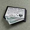 Rectangle 201 Stainless Steel Thermal Transfer Wallet Card DIY-SD0001-90D-5