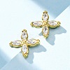 304 Stainless Steel Stud Earrings EJEW-C135-01G-06-2