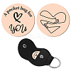 2Pcs 2 Style PU Leather Guitar Clip AJEW-CN0001-21S-1