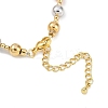 Rack Plating Brass Micro Pave Cubic Zirconia Beaded Bracelets BJEW-P341-02G-3