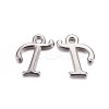 Platinum Plated Alloy Letter Pendants LS-PALLOY-J718-01P-T-1