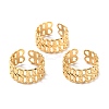 Ion Plating(IP) 304 Stainless Steel Finger Rings RJEW-L102-38G-1