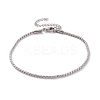Tarnish Resistant 304 Stainless Steel Serpentine Chain Anklets AJEW-G024-04P-1