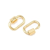 Brass Screw Carabiner Lock Charms KK-Z132-07G-2
