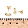 Bowknot Brass Micro Pave Clear Cubic Zirconia Stud Earrings EJEW-A135-07G-5