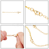 20 Sets Long-Lasting Plated Brass Chain Extender KK-BBC0001-06-4