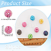 80Pcs Resin Rhinestone Beads RESI-SC0003-28-2